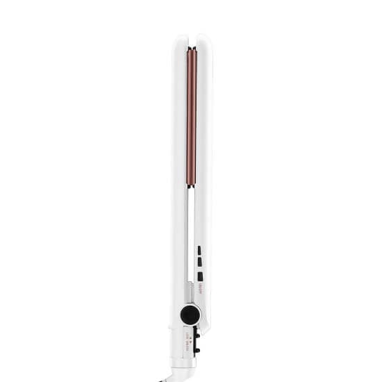 Conair Double Ceramic 1 Inch Flat Iron (White/Rose Gold) technology provides a higher ceramic content for even heat that’s gentle on hair, with anti-frizz control for silky smooth styles - C-CS221NAL Elegant AccScents