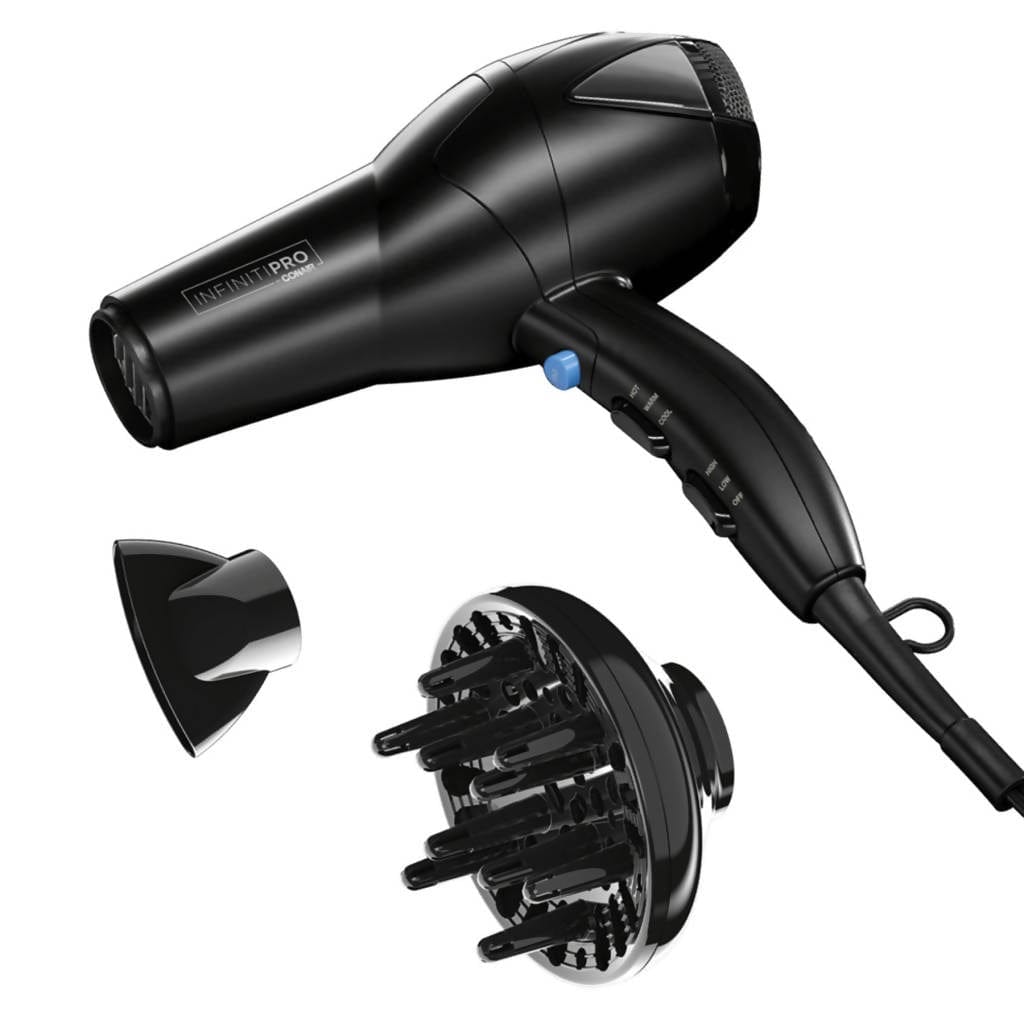 InfinitiPRO by Conair 1875 Watt Black Titanium Hair Dryer - C-461R Elegant AccScents