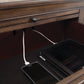 2-Drawer Nightstand With Pull Out Tray Burnished Oak - 200972 A-Z Store Nadia