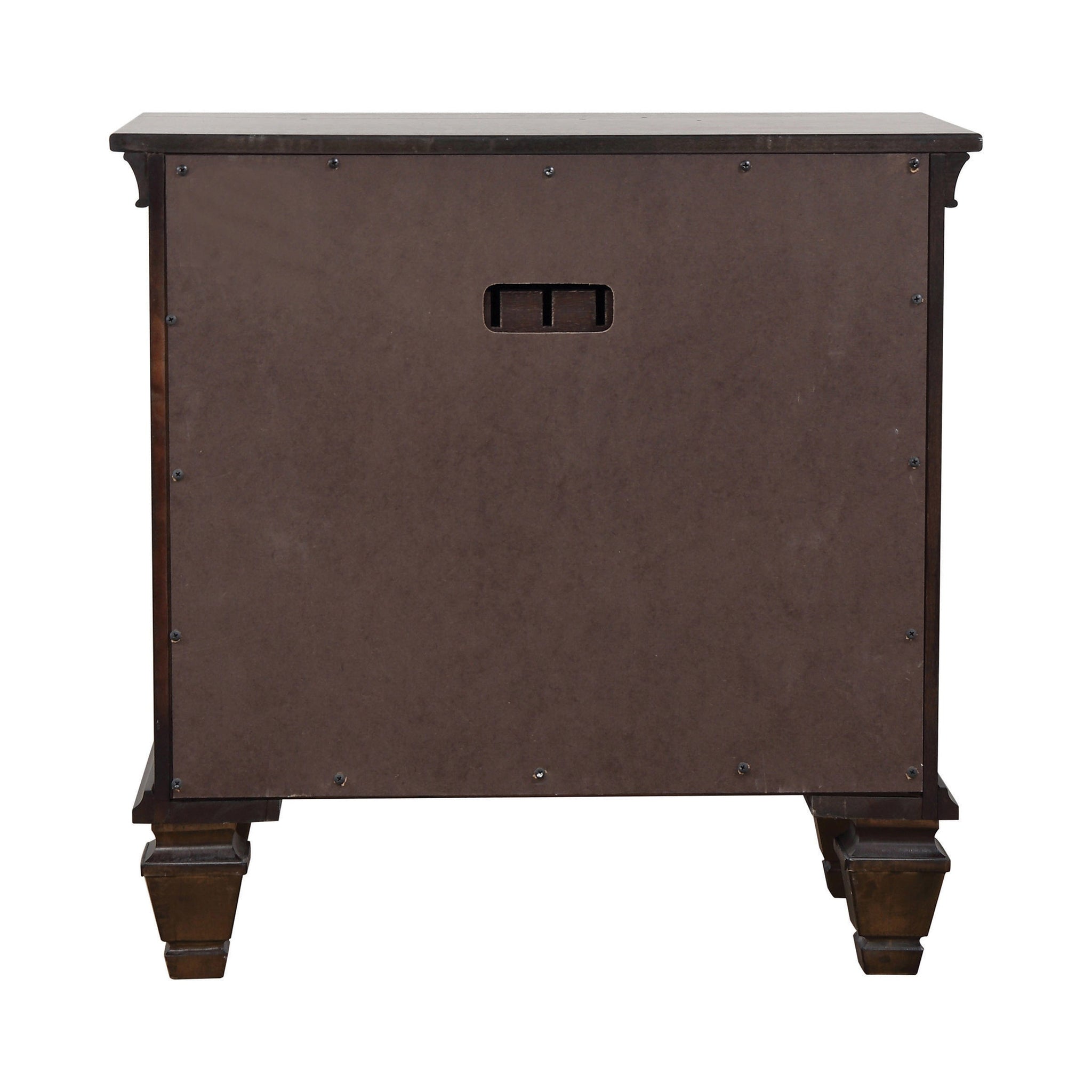 2-Drawer Nightstand With Pull Out Tray Burnished Oak - 200972