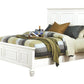 Sandy Beach Queen Panel Bed With High Headboard White Collection: Highlights A Master Beachfront Bedroom Or One With A Skyline View. SKU: 201301Q coastmega
