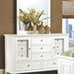 Sandy Beach 11-Drawer Rectangular Dresser White Collection: This Dresser Is Sturdy And Stylish, It Features Two Large Lower Drawers, Three Smaller Drawers In The Centre And Six Additional Drawers. Plenty Of Storage SKU: 201303 coastmega