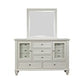 Sandy Beach 11-Drawer Rectangular Dresser White Collection: This Dresser Is Sturdy And Stylish, It Features Two Large Lower Drawers, Three Smaller Drawers In The Centre And Six Additional Drawers. Plenty Of Storage SKU: 201303 coastmega