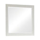 Sandy Beach Rectangular Mirror White Collection: Crafted From Maple Veneers For Durability, White Finish Frame Gives It A Unique, Eye-Catching Appeal. Ideally Suited For The Dresser Or Hanging On The Bedroom Or Dressing Room Wall.  SKU: 201304 coastmega
