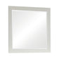 Sandy Beach Rectangular Mirror White Collection: Crafted From Maple Veneers For Durability, White Finish Frame Gives It A Unique, Eye-Catching Appeal. Ideally Suited For The Dresser Or Hanging On The Bedroom Or Dressing Room Wall.  SKU: 201304 coastmega