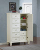 Sandy Beach 8-Drawer Man’s Chest Storage White Collection: Upgrade Your Bedroom Storage Options With This Tasteful, Hardwood Chest. Crafted From High Quality Materials, It's Sturdy And Durable, Plenty Of Room To Meet Your Storage Needs.  SKU: 201308