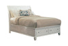 Sandy Beach Queen Storage Sleigh Bed White Collection: Treat Yourself To A Restful Night's Sleep On This Sturdy, Sophisticated Queen Bed. It's Durable And Glamorous. This Bed Exudes Graceful Elegance. SKU: 201309Q
