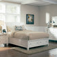Sandy Beach Queen Storage Sleigh Bed White Collection: Treat Yourself To A Restful Night's Sleep On This Sturdy, Sophisticated Queen Bed. It's Durable And Glamorous. This Bed Exudes Graceful Elegance. SKU: 201309Q coastmega