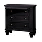 Sandy Beach 3-Drawer Nightstand Black Collection: This Nightstand Is Perfect For Any Bedroom. Three Spacious Drawers Offer Plenty Of Room To Accommodate Your Personal Possessions.  SKU: 201322 coastmega