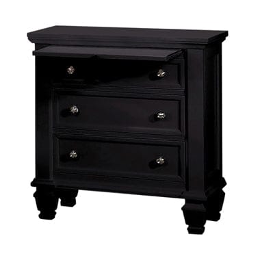 Sandy Beach 3-Drawer Nightstand Black Collection: This Nightstand Is Perfect For Any Bedroom. Three Spacious Drawers Offer Plenty Of Room To Accommodate Your Personal Possessions.  SKU: 201322 coastmega
