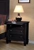 Sandy Beach 3-Drawer Nightstand Black Collection: This Nightstand Is Perfect For Any Bedroom. Three Spacious Drawers Offer Plenty Of Room To Accommodate Your Personal Possessions.  SKU: 201322