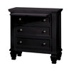 Sandy Beach 3-Drawer Nightstand Black Collection: This Nightstand Is Perfect For Any Bedroom. Three Spacious Drawers Offer Plenty Of Room To Accommodate Your Personal Possessions.  SKU: 201322