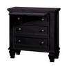 Sandy Beach 3-Drawer Nightstand Black Collection: This Nightstand Is Perfect For Any Bedroom. Three Spacious Drawers Offer Plenty Of Room To Accommodate Your Personal Possessions.  SKU: 201322