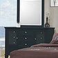 Sandy Beach 11-Drawer Dresser Black Collection: This Dresser Is Sturdy, Yet Elegantly-Styled. Wide Broad Top Is Spacious Enough For Fresh Flowers And An Impressive Perfume Collection. Plenty Of Storage For All Your Foldable Delicates.  SKU: 201323 coastmega