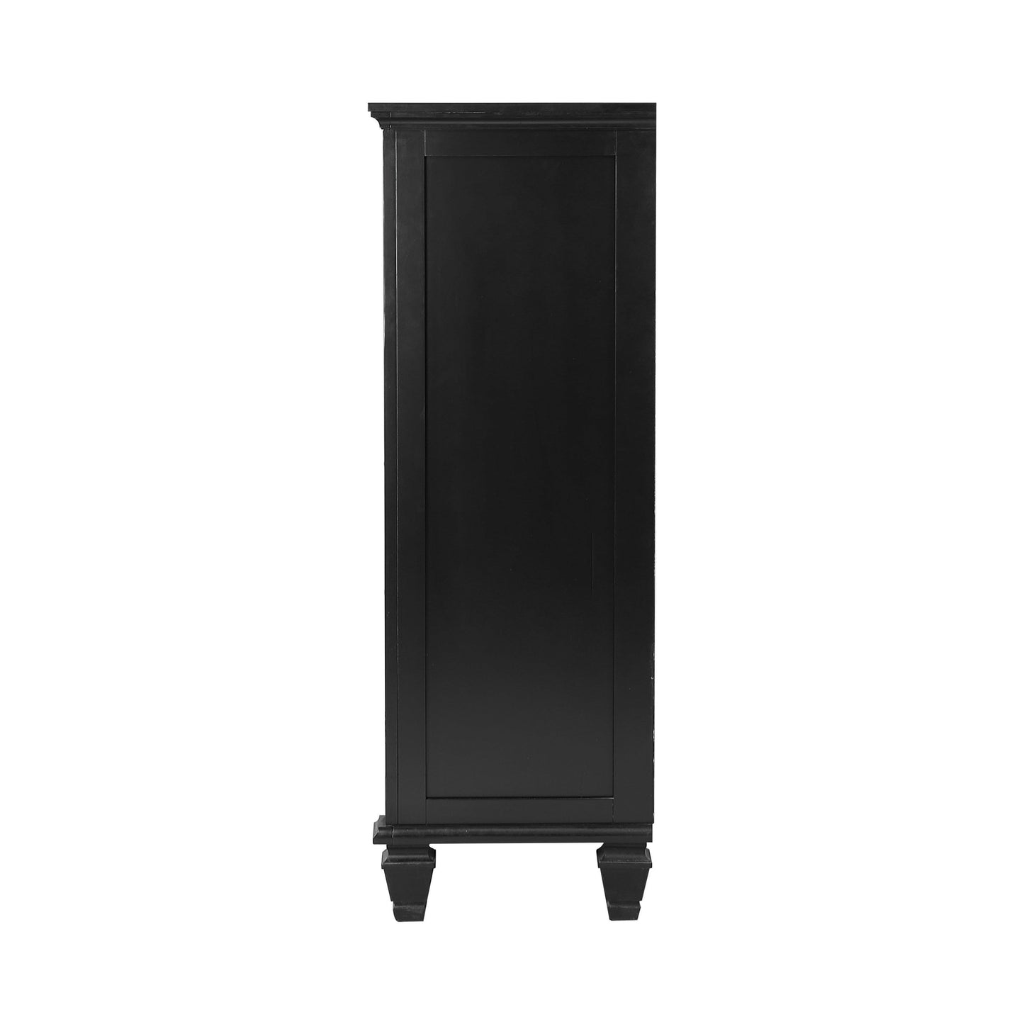 Sandy Beach 5-Drawer Chest Black Collection: This Noble Looking Chest Adds Elegant Simplicity To Your Master Bedroom. The Top Is Spacious Enough For Several Knickknacks And A Small Table Lamp.  SKU: 201325 coastmega