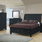Sandy Beach Eastern King Storage Sleigh Bed Black Collection: This Storage Bed Make For A Practical Addition To Any Master Bedroom. This Eastern King Storage Bed Adds Panache.  SKU: 201329KE coastmega