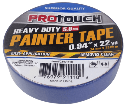 ProTouch Heavy Duty Painter Tape with Easy Application and Clean Removal, 0.94 Inches x 22 Yards (CH91110)