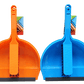 Cleanhouse Neon Colored, Dust Pan And Hand Brush with Rubber Lip. Ideal for indoor/outdoor use, quick collecting of dirt, crumbs, broken glass and leaves. For Home, Kitchen and Office Use - CV88010 MEGA