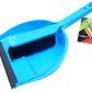 Cleanhouse Neon Colored, Dust Pan And Hand Brush with Rubber Lip. Ideal for indoor/outdoor use, quick collecting of dirt, crumbs, broken glass and leaves. For Home, Kitchen and Office Use - CV88010 MEGA