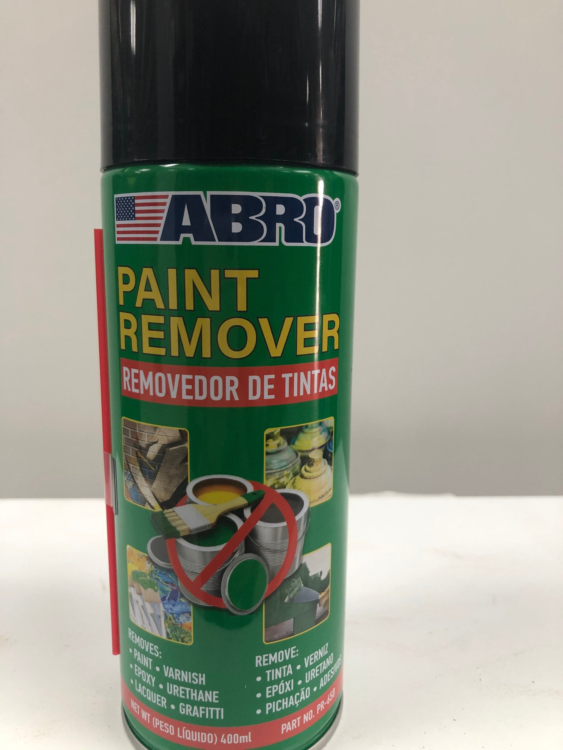 ABRO Spray Paint Remover Quickly Strips Paint, Varnish, Epoxy & Graffiti Ideal for All Kinds of Hard Surfaces such as Metal, Glass, Brick, Wood, Concrete and More - PR600 Mega