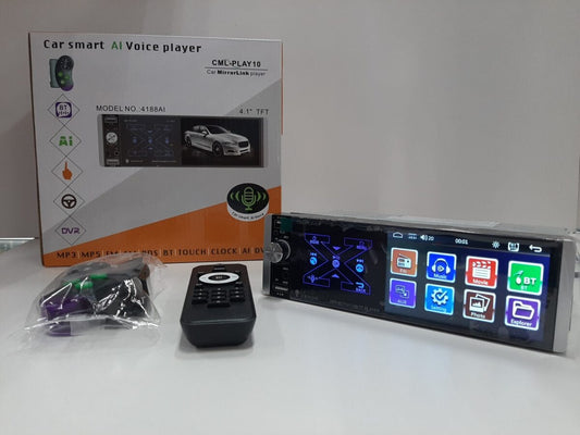 CAR SMART AI VOICE PLAYER  The panel is made of raw materials, which is tough and durable, and the appearance is comfortable. The hardware uses thickened heat sinks, which dissipates heat quickly and is beautiful in design-CML-PLAY10 Hannah's Variety Store