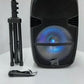 LIVE X 15 inch  RECHARGEABLE BLUETOOTH SPEAKER  The LIVE X is a 15 inch portable PA speaker with an integrated rechargeable battery, advanced Bluetooth capabilities, and an LED woofer well suited for your next party, event, tailgate, and more-LX-15BT Hannah's Variety Store