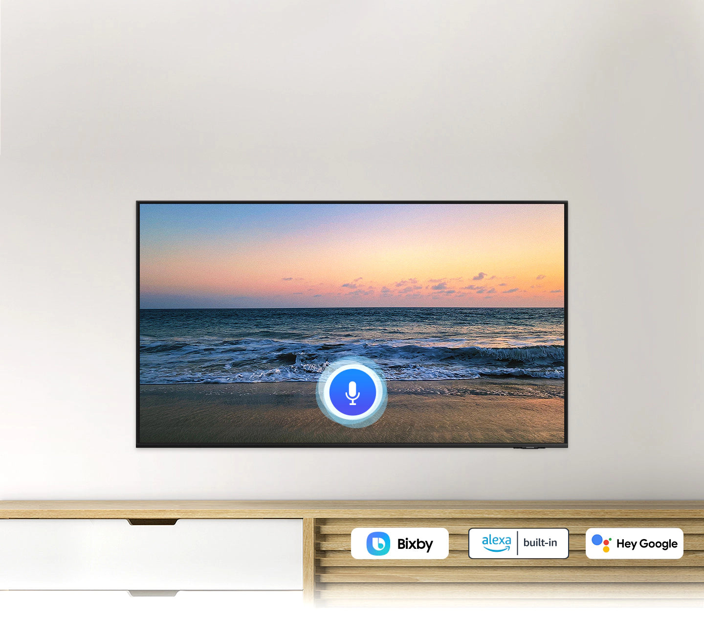 Samsung Smart 4K UHD TV 43 inch UN43AU8000FXZA  Dynamic Crystal Color injects each scene with millions of vibrant shades of color, while Crystal Processor 4K with UHD Upscaling elevates all your favorite movies, games and shows to gorgeous 4K-419380