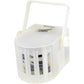 Zebra - Mini LED Derby Disco Light contains 4 LED bulbs comprised of red, blue, green and white which spread an illumination through 36 clear crystal windows. This unit also comes with a speed control that regulates the LED patterns Hannah's Variety Store