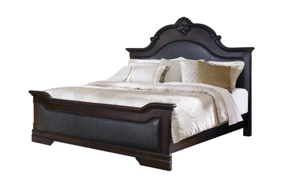 Cambridge Queen Panel Bed Cappuccino And Brown Collection, With A Bold, Sharp Curve And Crowned Molding, Full Of Elegant Features, Frame Is Crafted Of Solid And China Birch Veneers. Relax In Comfort: Cambridge SKU: 203191Q coastmega