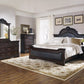 Cambridge Queen Panel Bed Cappuccino And Brown Collection, With A Bold, Sharp Curve And Crowned Molding, Full Of Elegant Features, Frame Is Crafted Of Solid And China Birch Veneers. Relax In Comfort: Cambridge SKU: 203191Q coastmega