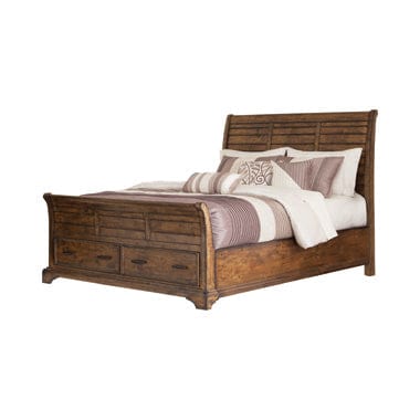 Elk Grove Eastern King Storage Bed Vintage Bourbon Collection: Make Any Room Stand Out With This Dynamic Storage Bed. Crafty Design Elements On A Vintage Bourbon Finish All Solid Wood Construction Frame Makes It A Sophisticated Choice.   SKU: 203891KE coastmega