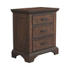 Elk Grove 3-Drawer Nightstand Vintage Bourbon Collection, Craft A Rustic Look In A Bedroom With The Warm Hues From This Three-Drawer Nightstand. The Smooth Front Meets The Depth From The Rough Sawn Planks Placed Vertically On The Sides.  SKU: 203892