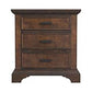 Elk Grove 3-Drawer Nightstand Vintage Bourbon Collection, Craft A Rustic Look In A Bedroom With The Warm Hues From This Three-Drawer Nightstand. The Smooth Front Meets The Depth From The Rough Sawn Planks Placed Vertically On The Sides.  SKU: 203892 coastmega