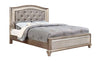 Bling Game Eastern King Panel Bed Metallic Platinum Collection: Bling Game SKU: 204181KE