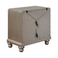 Bling Game 2-Drawer Nightstand Metallic Platinum - 204182 coastmega