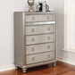 Bling Game 6-Drawer Chest Metallic Platinum - 204185 coastmega