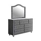 Deanna 7-Drawer Rectangular Dresser Grey Collection: This Dresser Makes A Stunning Statement, It's Gorgeous, Soft Texture, Dresser Is Simply Magnificent: Deanna SKU: 205103 coastmega