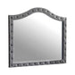 Deanna Button Tufted Mirror Grey Collection: Craft A Sophisticated Aura In A Bedroom With This Classic Novelty Mirror, Perfect When Paired With A Dresser, Create A Vanity-Inspired Feel Over Any Furniture: Deanna SKU: 205104 coastmega
