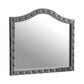 Deanna Button Tufted Mirror Grey Collection: Craft A Sophisticated Aura In A Bedroom With This Classic Novelty Mirror, Perfect When Paired With A Dresser, Create A Vanity-Inspired Feel Over Any Furniture: Deanna SKU: 205104 coastmega