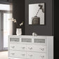 Barzini 7-Drawer Dresser White - 205893 A-Z Store Nadia