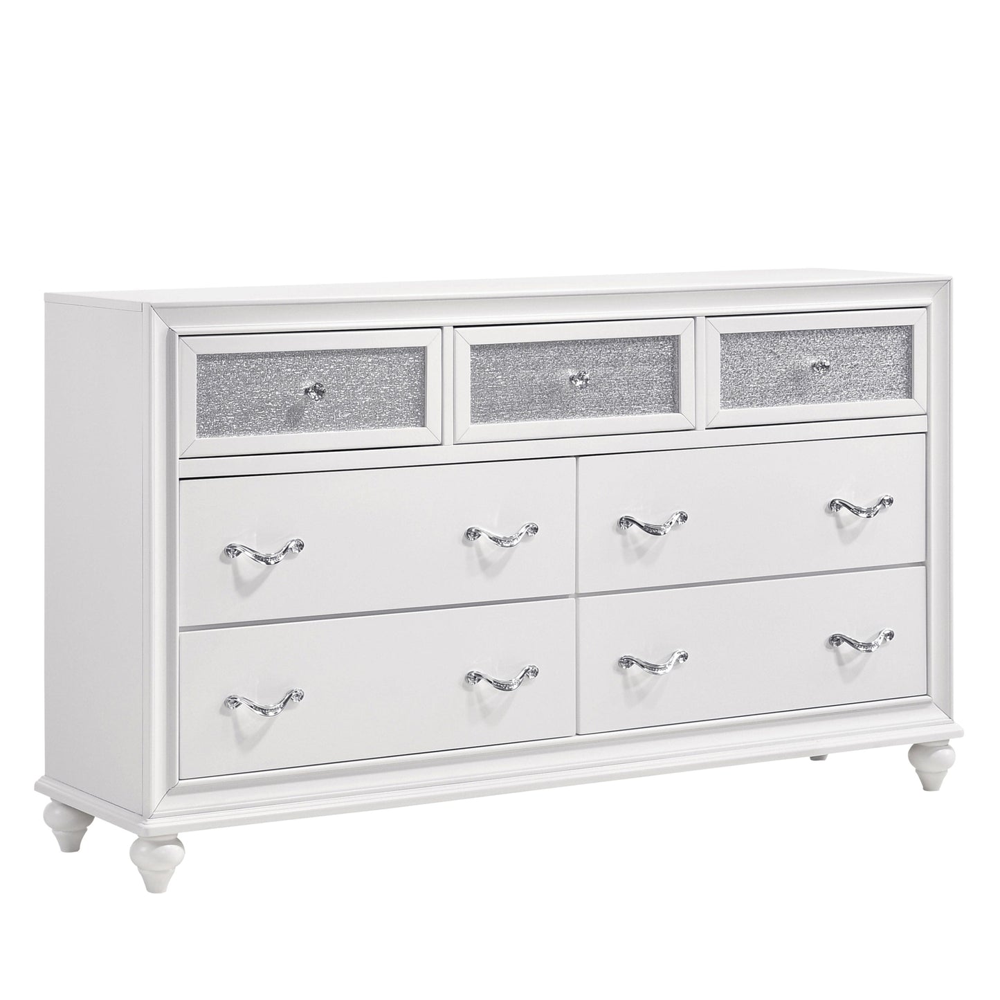 Barzini 7-Drawer Dresser White - 205893 A-Z Store Nadia