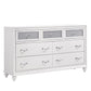 Barzini Queen Wingback Tufted Bed White 4PC Set - SET4PC300843Q A-Z Store Nadia