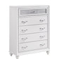 Barzini 5-Drawer Chest White - 205895 A-Z Store Nadia