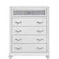 Barzini 5-Drawer Chest White - 205895 A-Z Store Nadia