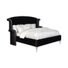 Deanna Queen Tufted Upholstered Bed Black Collection, The Magnificent Queen Bed Has A Truly Elegant Look, Sophisticated Aesthetic, This Bed Makes A Stunning Statement Of Style: Deanna SKU: 206101Q