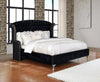 Deanna California King Tufted Upholstered Bed Black Collection: With Its Striking Design, This California King Bed Creates A Luxe, Glamorous Aesthetic In A Master Suite: Deanna SKU: 206101KW