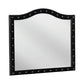 Deanna Button Tufted Mirror Black Collection: Transform A Sophisticated Space With This Stunning Large Black Mirror, Apply Makeup Or Do Your Hair In The Richly Elevated Reflection: Deanna SKU: 206104 coastmega
