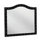 Deanna Button Tufted Mirror Black Collection: Transform A Sophisticated Space With This Stunning Large Black Mirror, Apply Makeup Or Do Your Hair In The Richly Elevated Reflection: Deanna SKU: 206104 coastmega