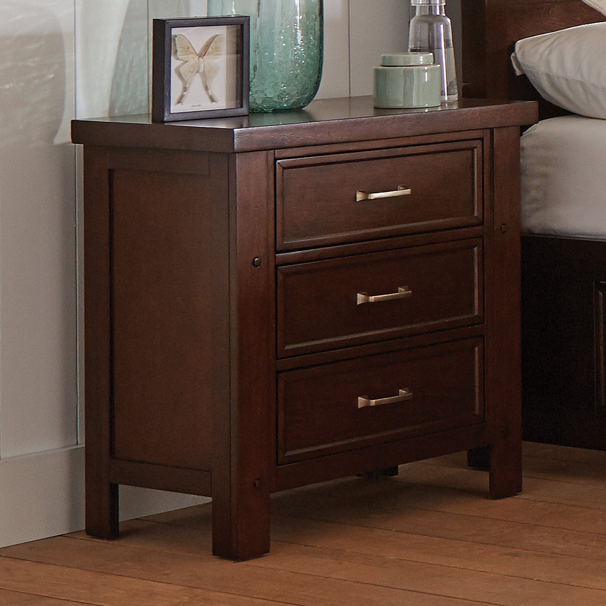 Barstow 3-Drawer Rectangular Nightstand Pinot Noir Collection: Barstow SKU: 206432 coastmega