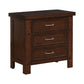 Barstow 3-Drawer Rectangular Nightstand Pinot Noir Collection: Barstow SKU: 206432 coastmega